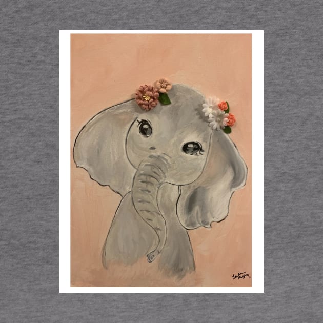 Baby girl elephant by Morrisey Lee T’s 